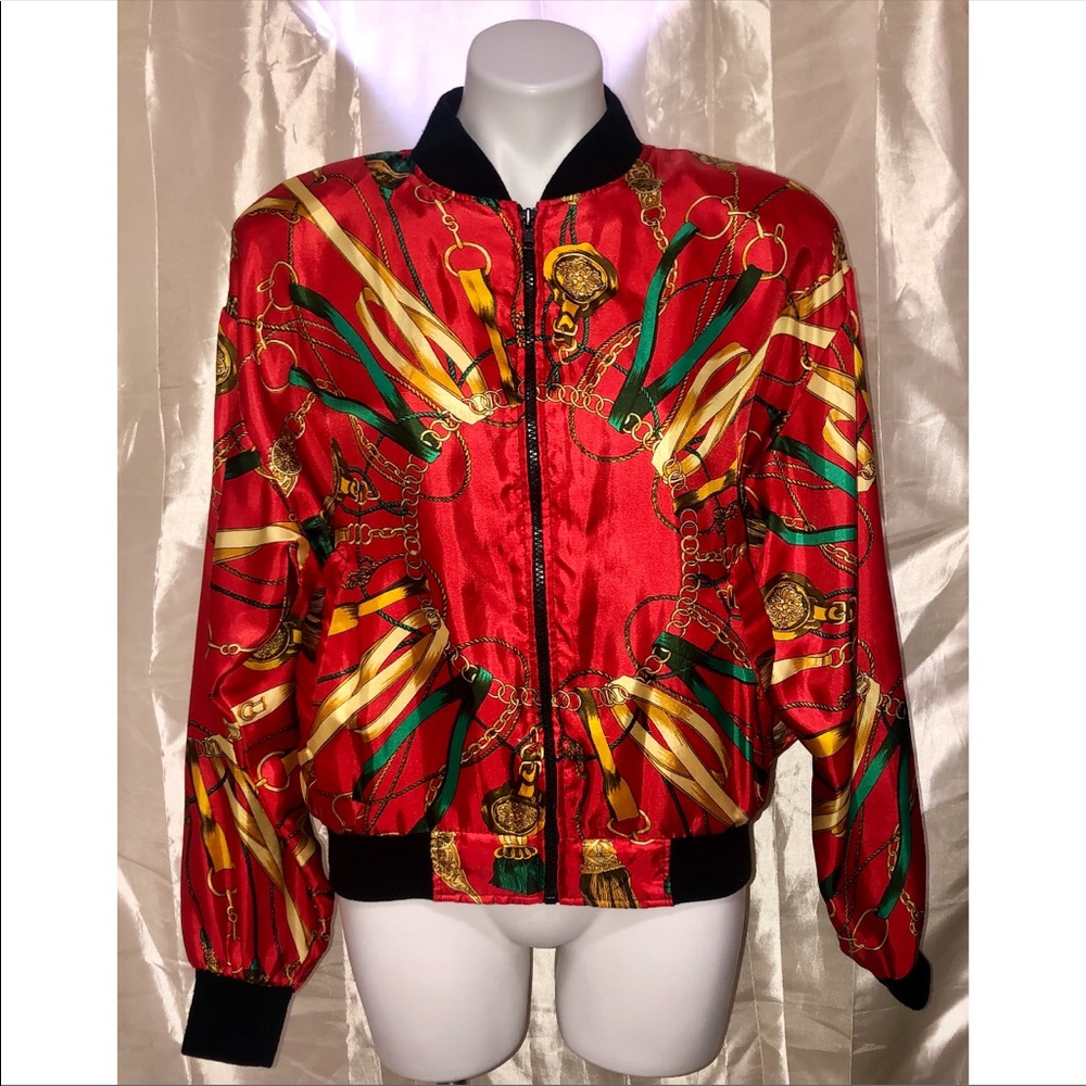 VINTAGE rare Jaqueline Ferrar bomber jacket